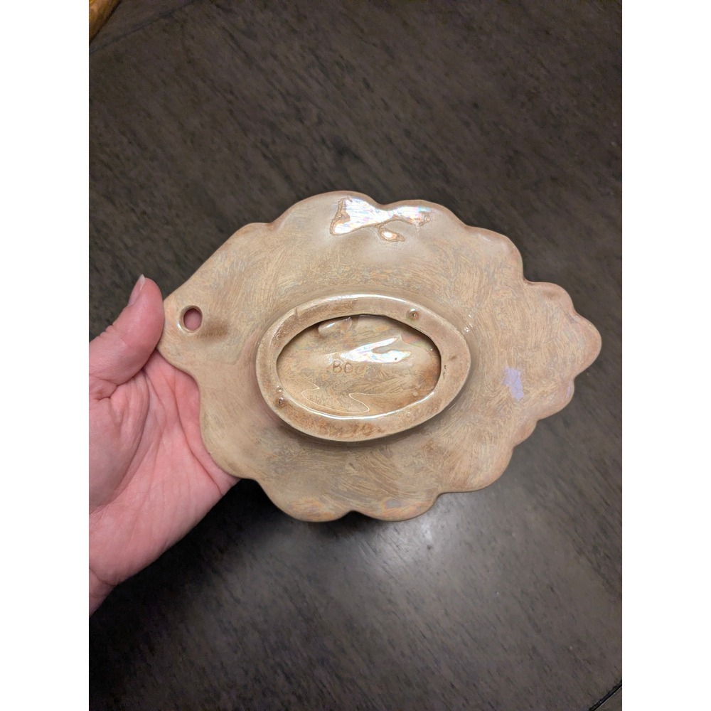 Iridescent Pearlescent Seashell Trinket Dish Mermaidcore Coastal Decor Whimsical - Picture 5 of 7